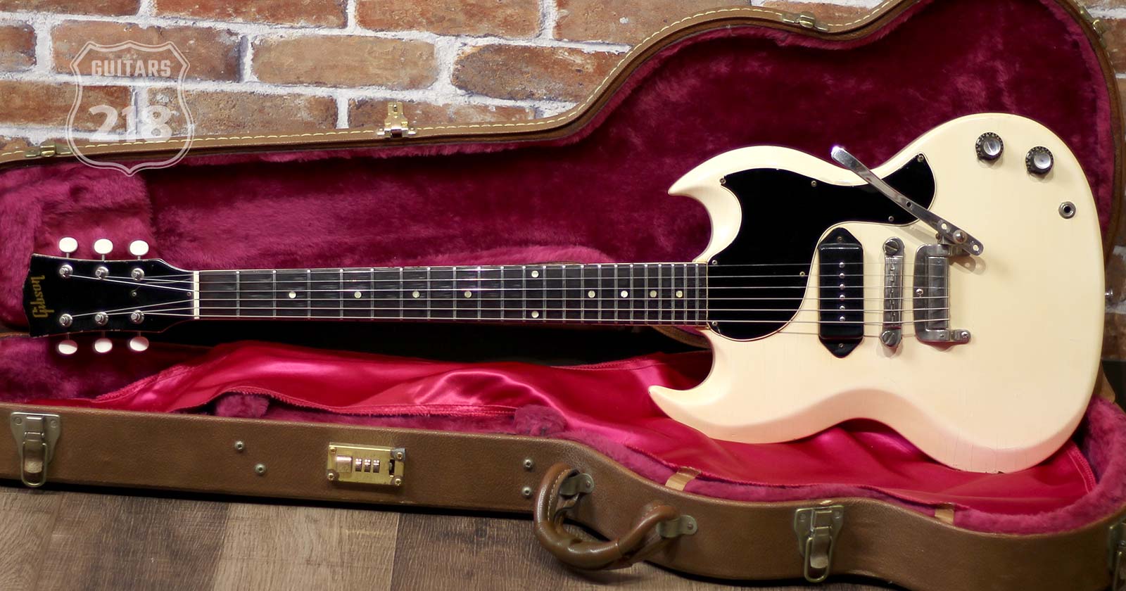 Gibson 1963 SG Junior Polaris White Tremotone Vibrola